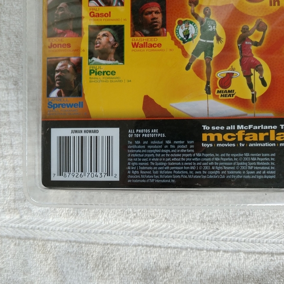 McFarlane Juwan Howard NBA Series 5 Denver Nuggets Variant Sports Figure 2003 - Picture 7 of 9